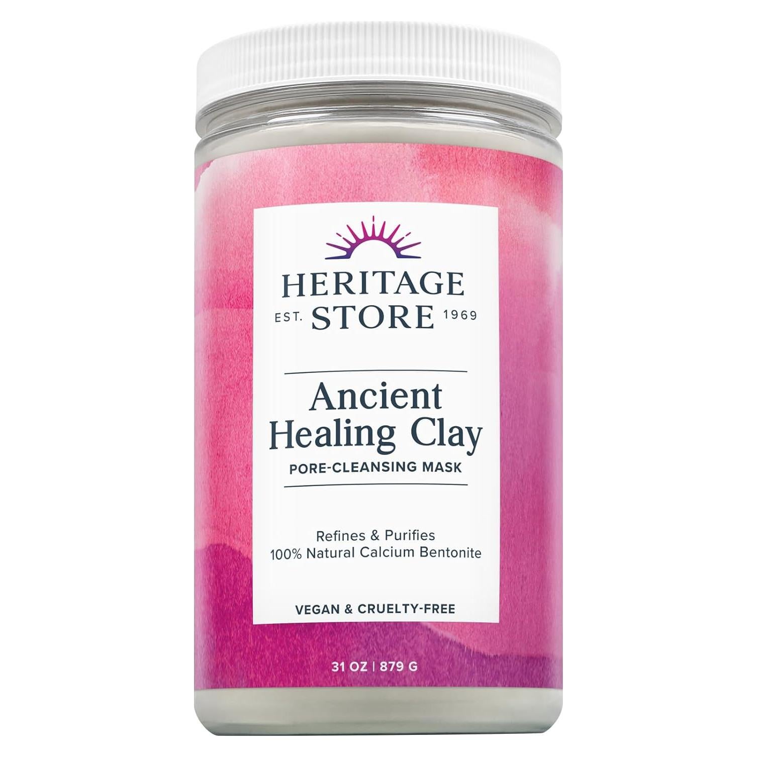 Mascarilla Limpiadora de Poros Heritage Store 875g Bentonita