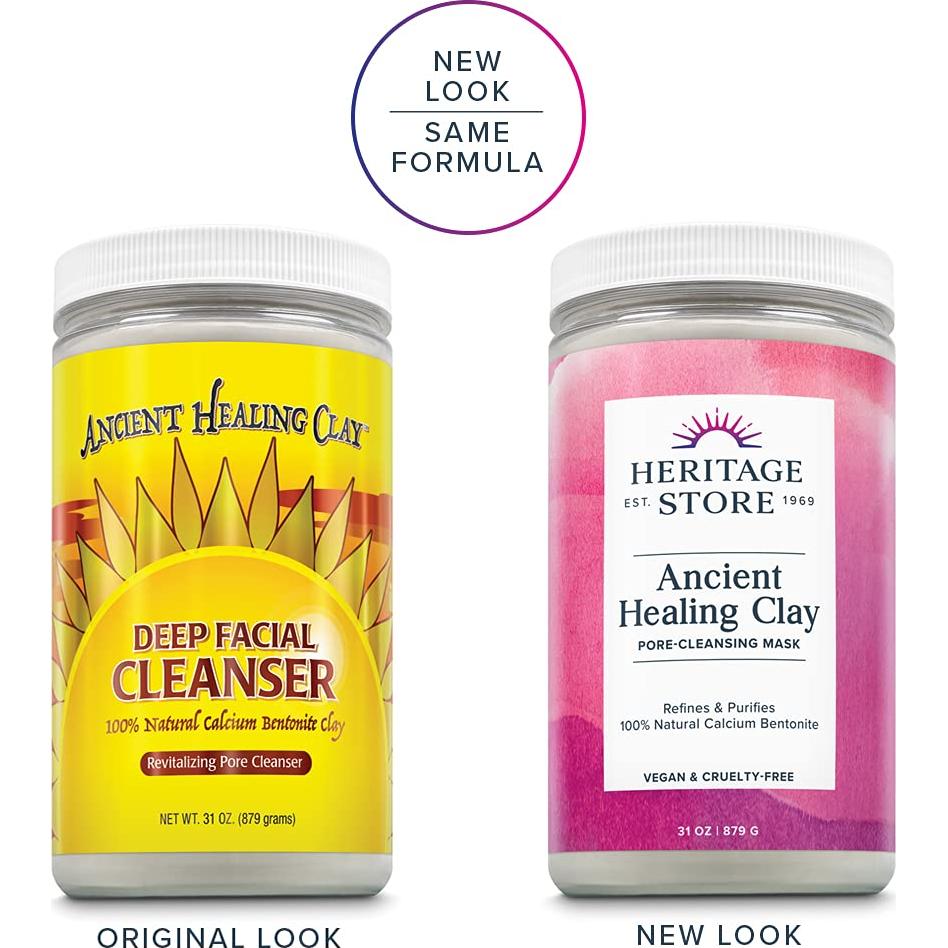 Mascarilla Limpiadora de Poros Heritage Store 875g Bentonita