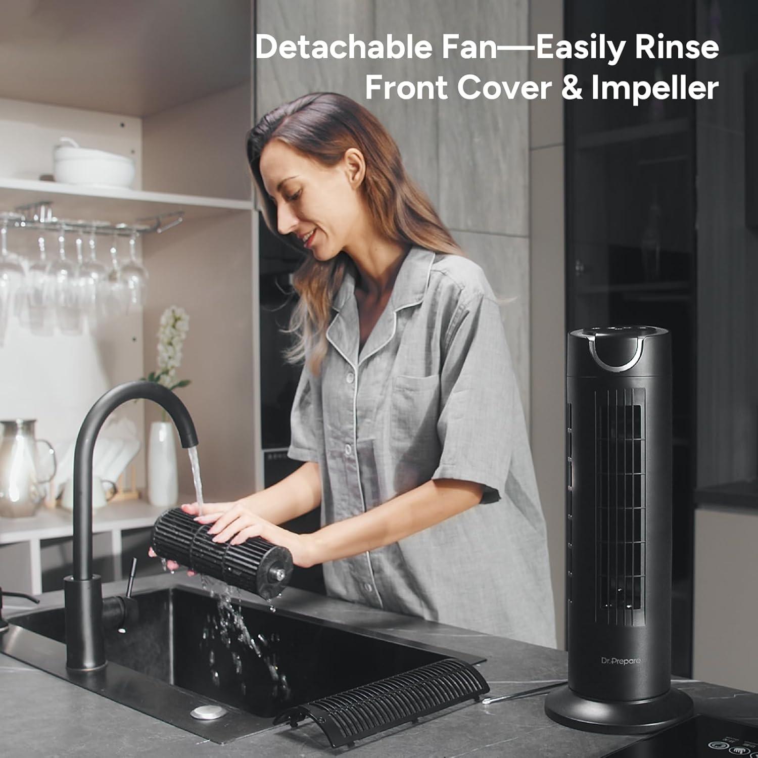 Ventilador de Torre DR.PREPARE 16" Silencioso 25 dB Control Remoto