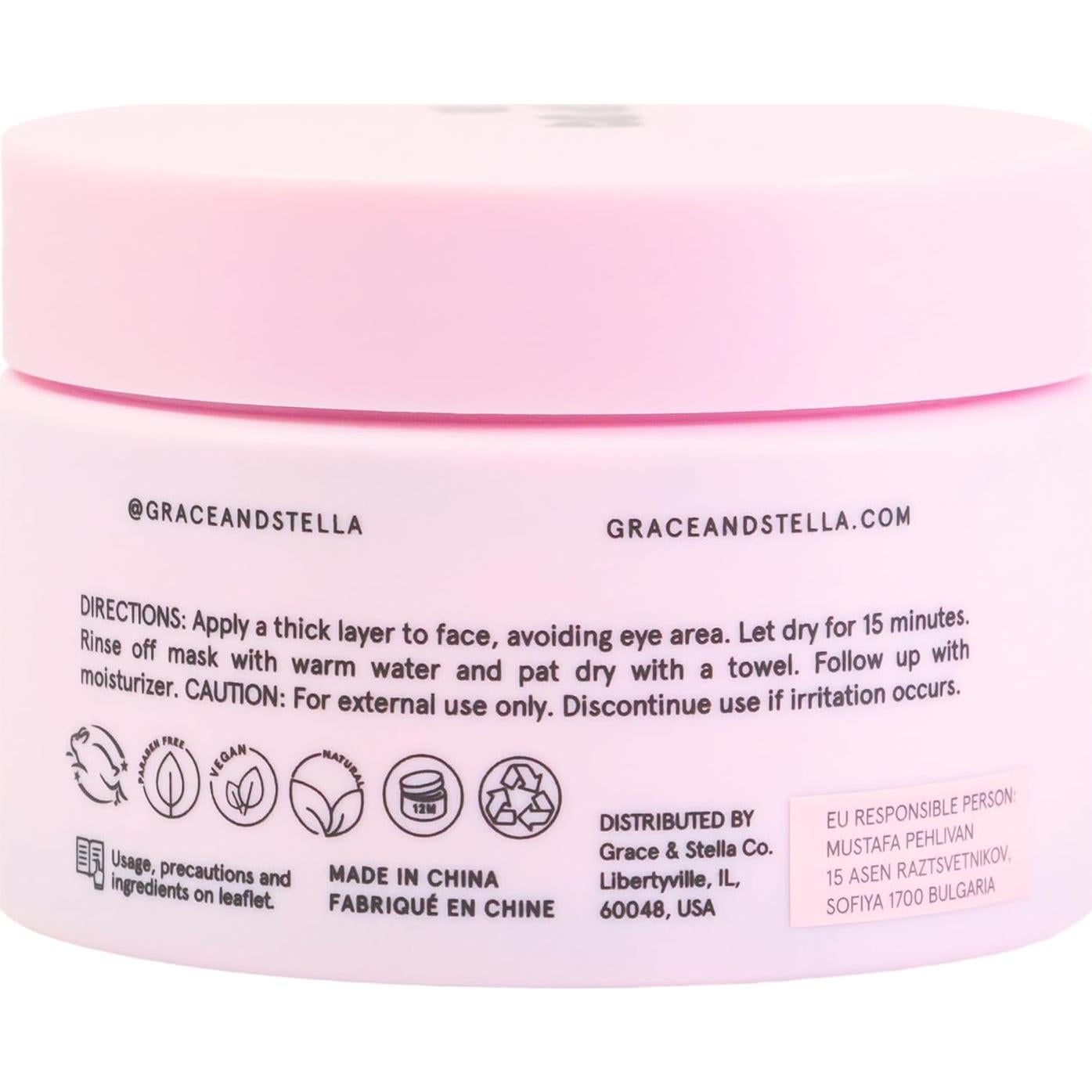 Mascarilla de barro del Mar Muerto Grace & Stella 120ml - Detox vegana