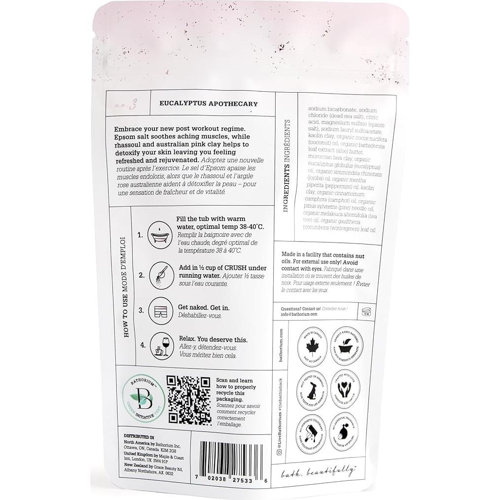 Baño de Eucalipto Bathorium 595g - Recuperación Muscular