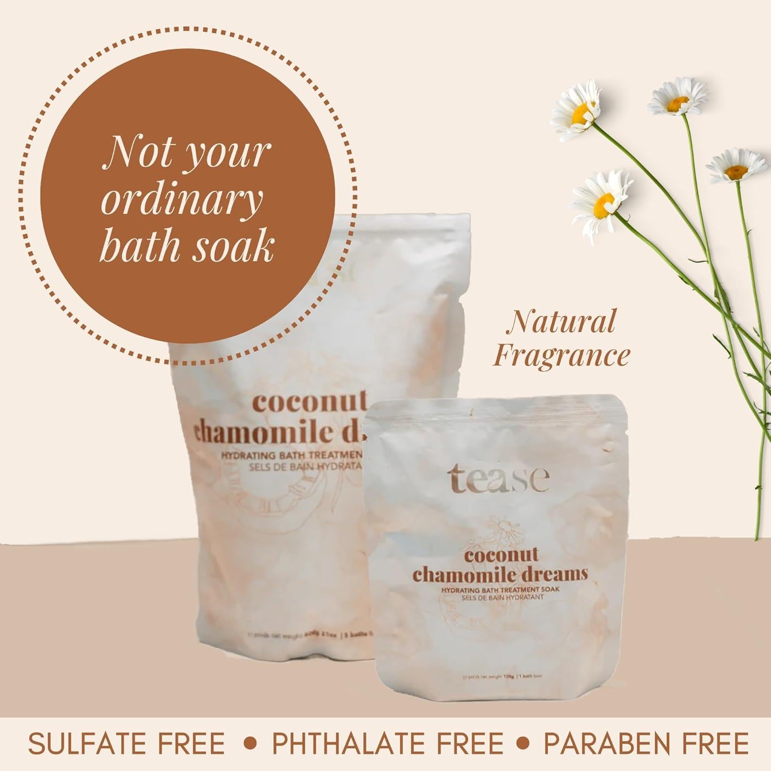 Sal de Baño Tease Tea de Manzanilla y Coco - Hidratante 117g