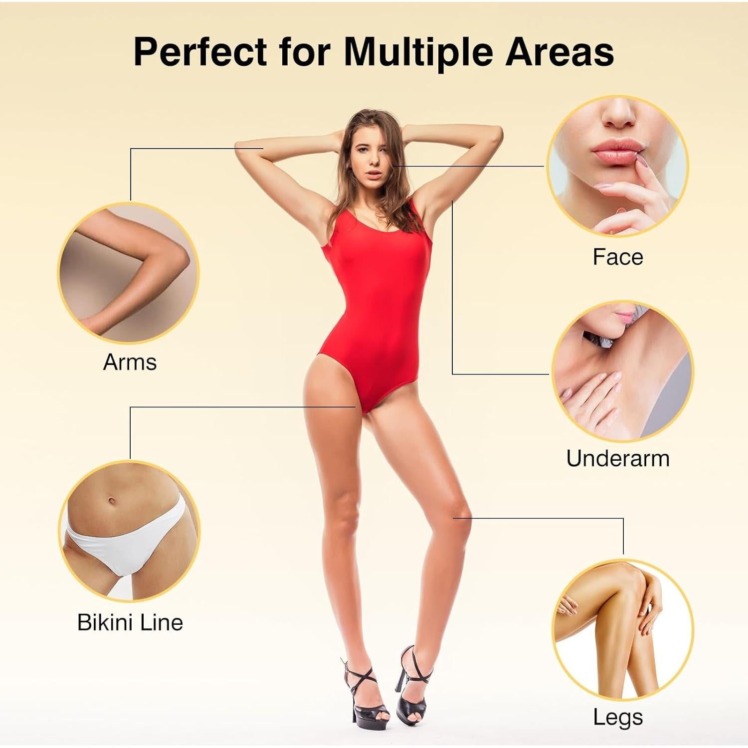 100 Tiras de Cera Depilación Waxers 7x20 cm para Cuerpo y Cara