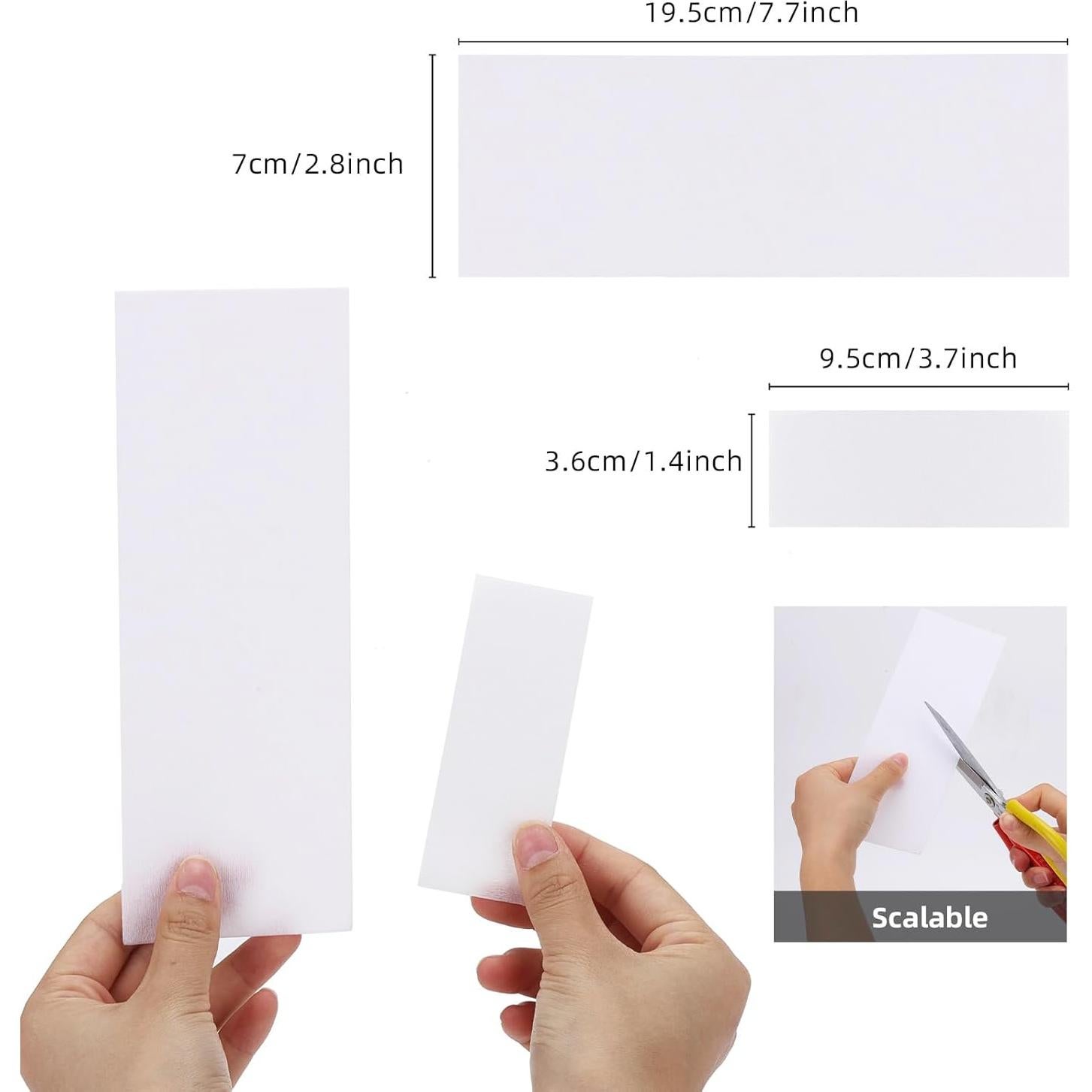 500 Tiras de Papel de Cera No Tejido Ohlove para Depilación