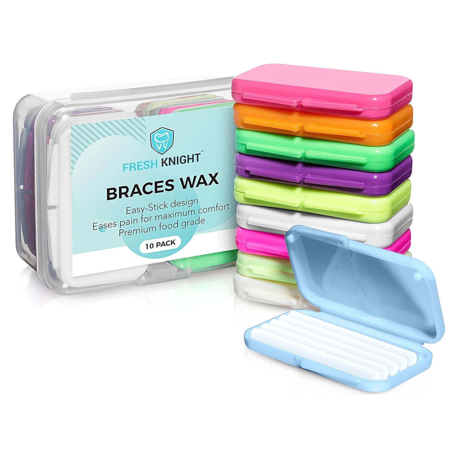 Cera Dental para Frenos Fresh Knight - 50 Tiras Multicolor