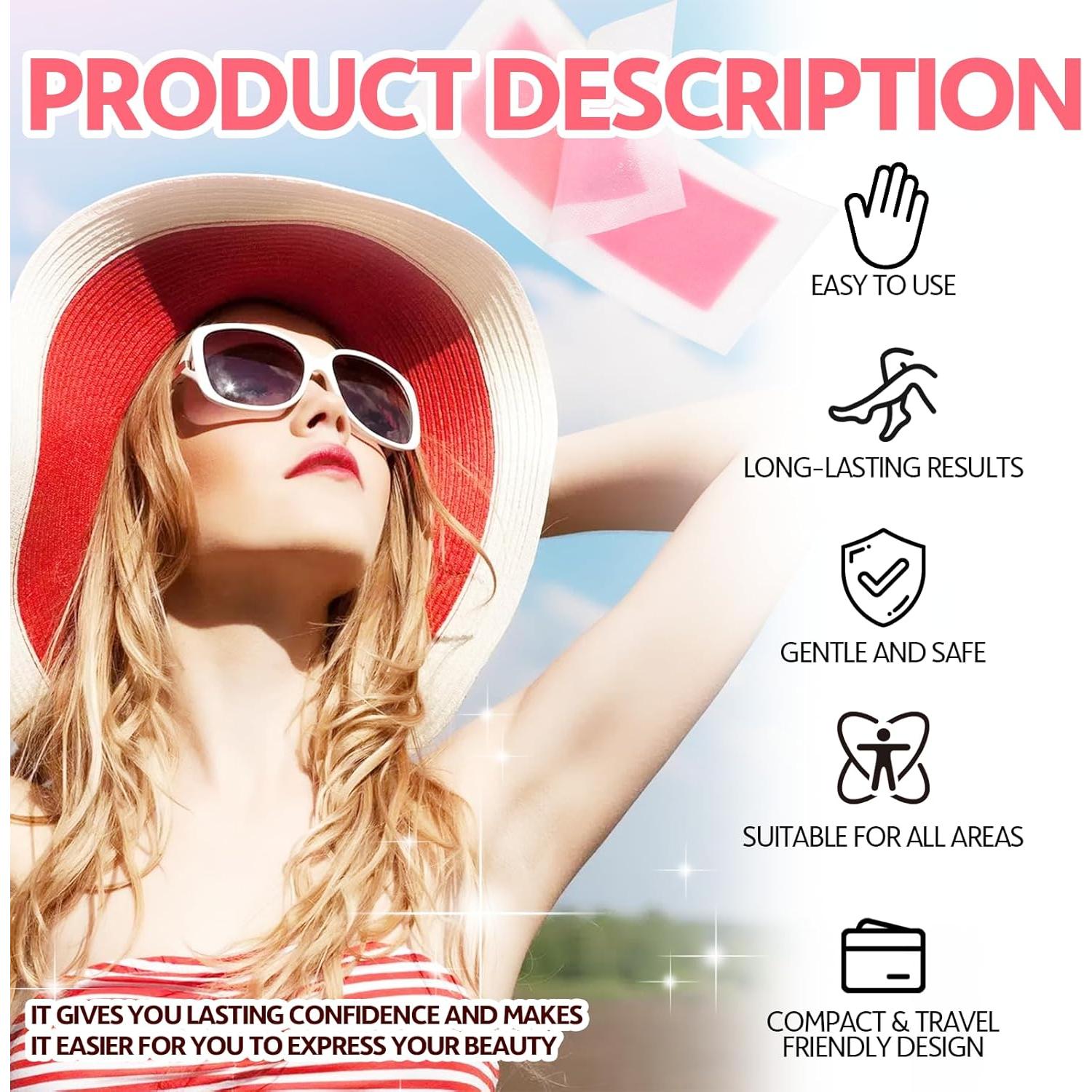 Kit de Depilación con Tiras de Cera BAIGUOZH 80PCS