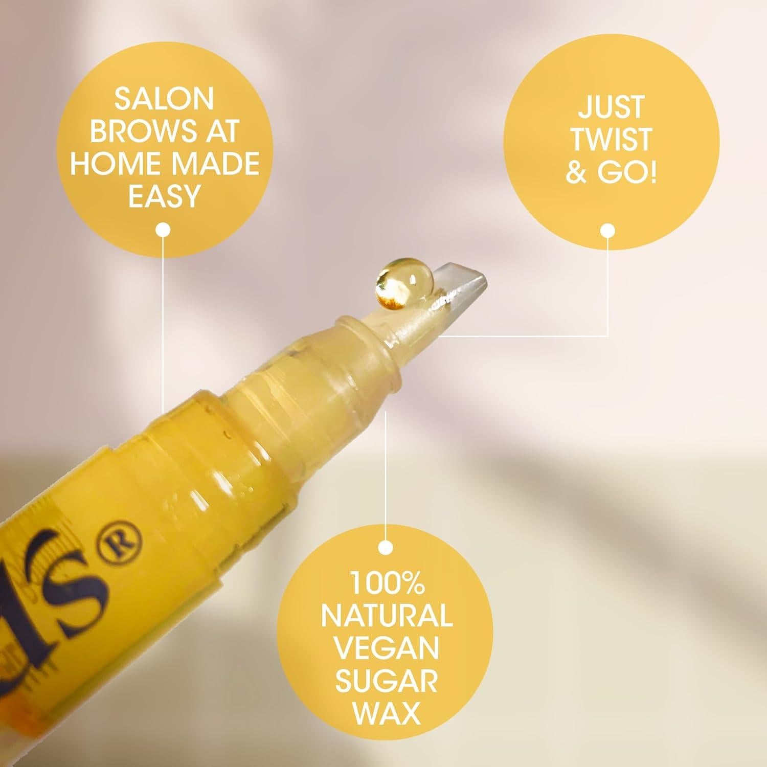 Kit de Cera para Cejas Nad's - Natural - 10 Tiras Reutilizables