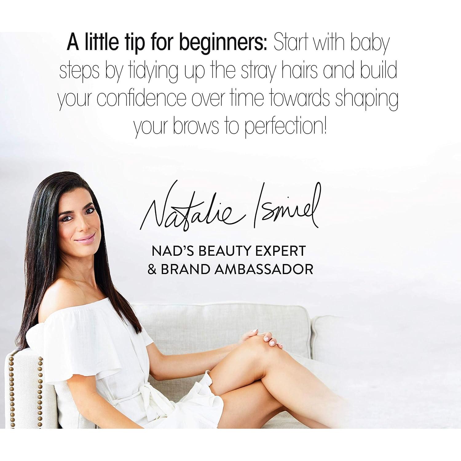 Kit de Cera para Cejas Nad's - Natural - 10 Tiras Reutilizables