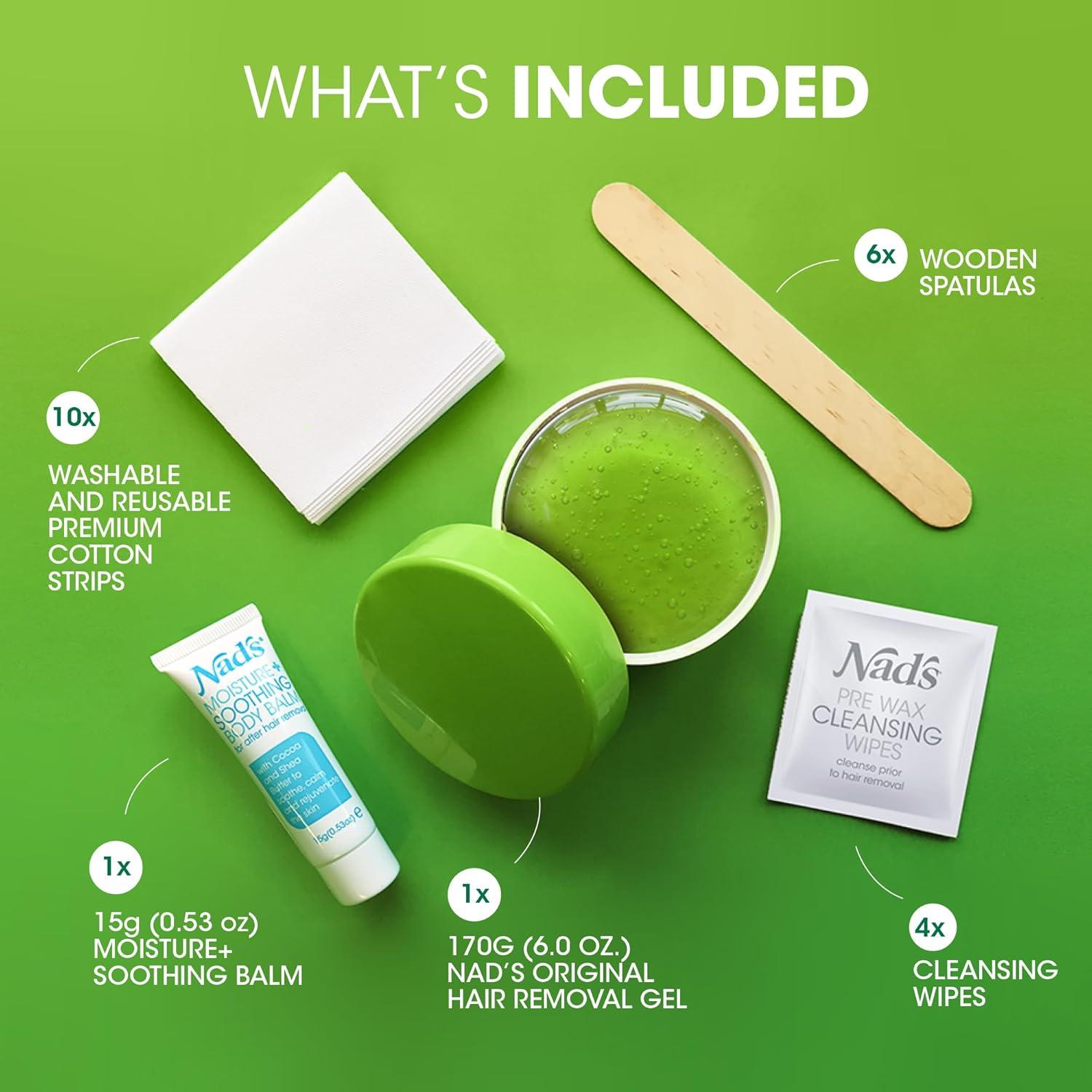 Kit de Cera para Depilación Natural Nad's 170g Sin Calor