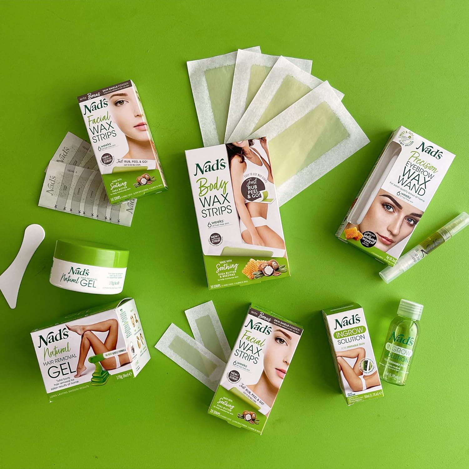 Kit de Cera para Depilación Natural Nad's 170g Sin Calor