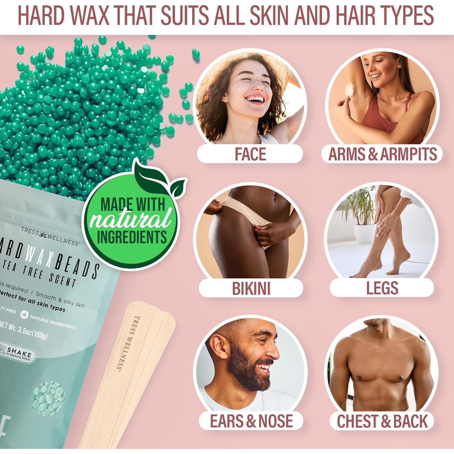 Kit de Cera Dura FXSwede para Piel Sensible - Rosa