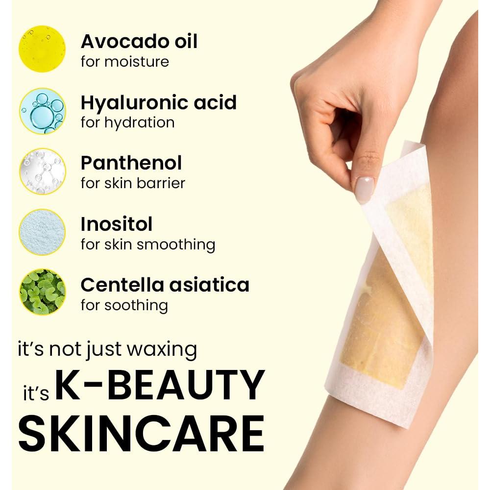 Kit de Ceras para Depilar EBIN KOREA - 28 Ceras + 4 Toallitas