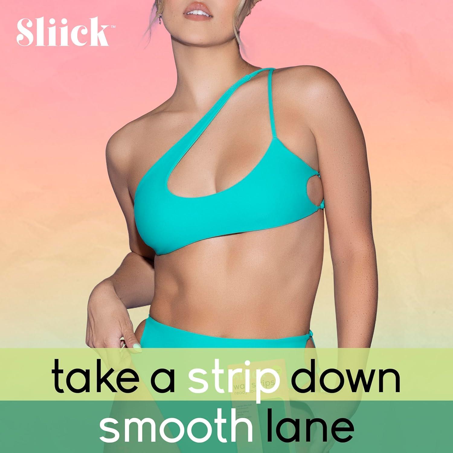 Cintas de Cera Sliick para Eliminación de Vello - 40 Unidades con Jojoba y Vitamina E