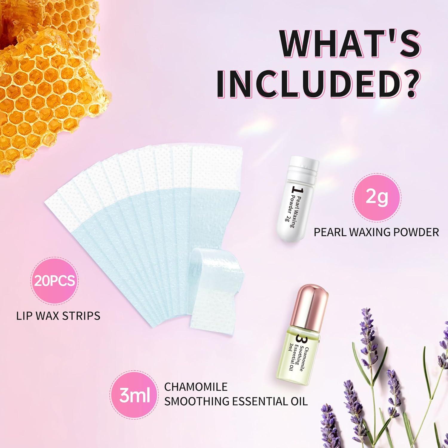 Cintas de Cera Facial Beauty7 para Piel Sensible - 20 Piezas