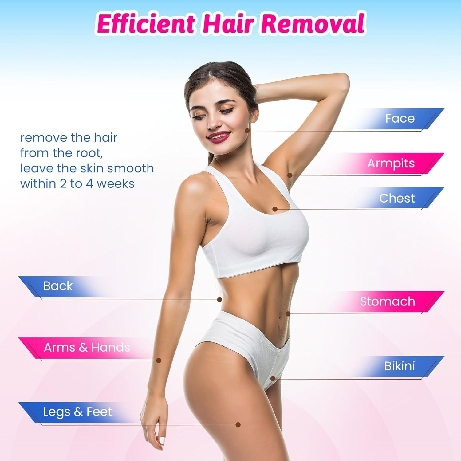 100 Tiras de Cera No Tejidas Mirucoo 7.62x22.86 cm para Depilación