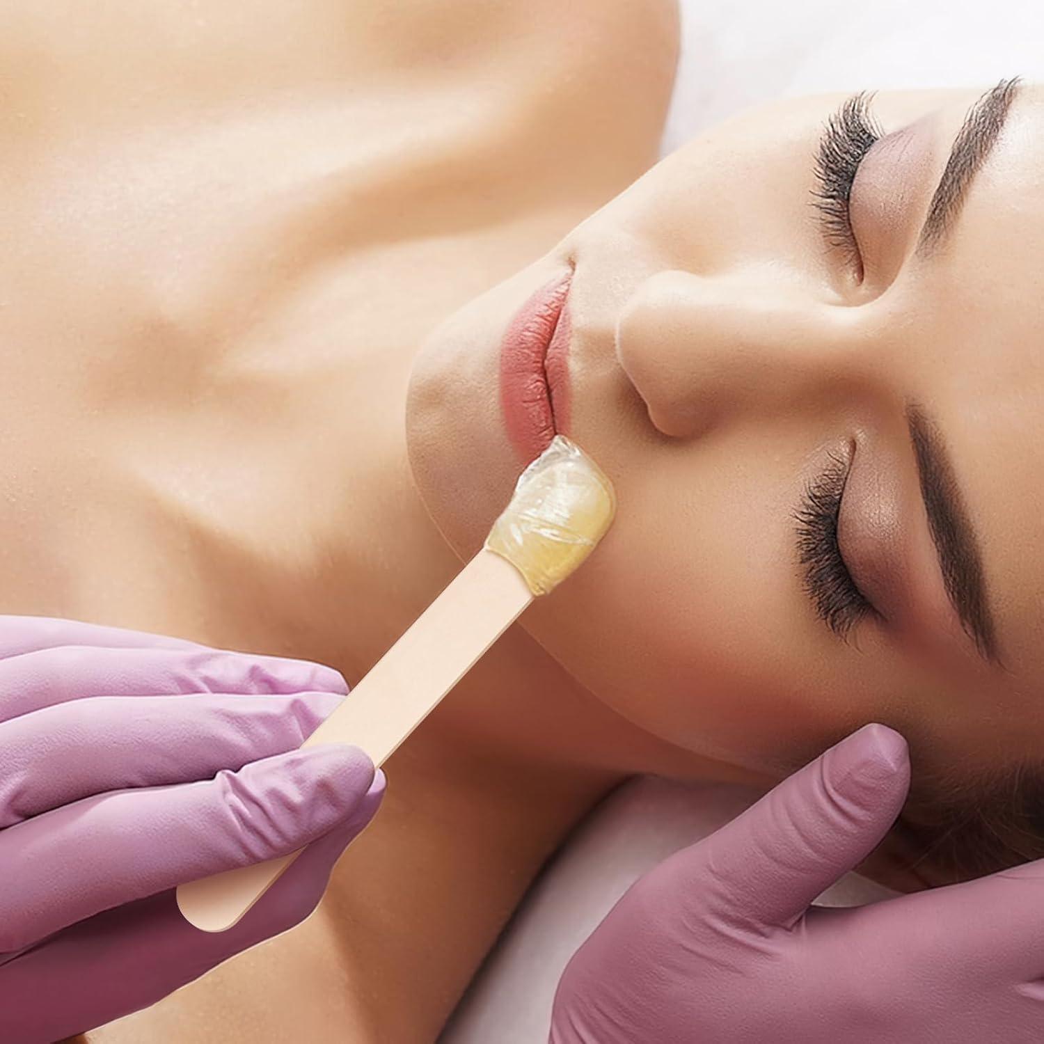 1500 Palitos de Cera de Madera Jumbo WoBiogHo 15x1.8cm