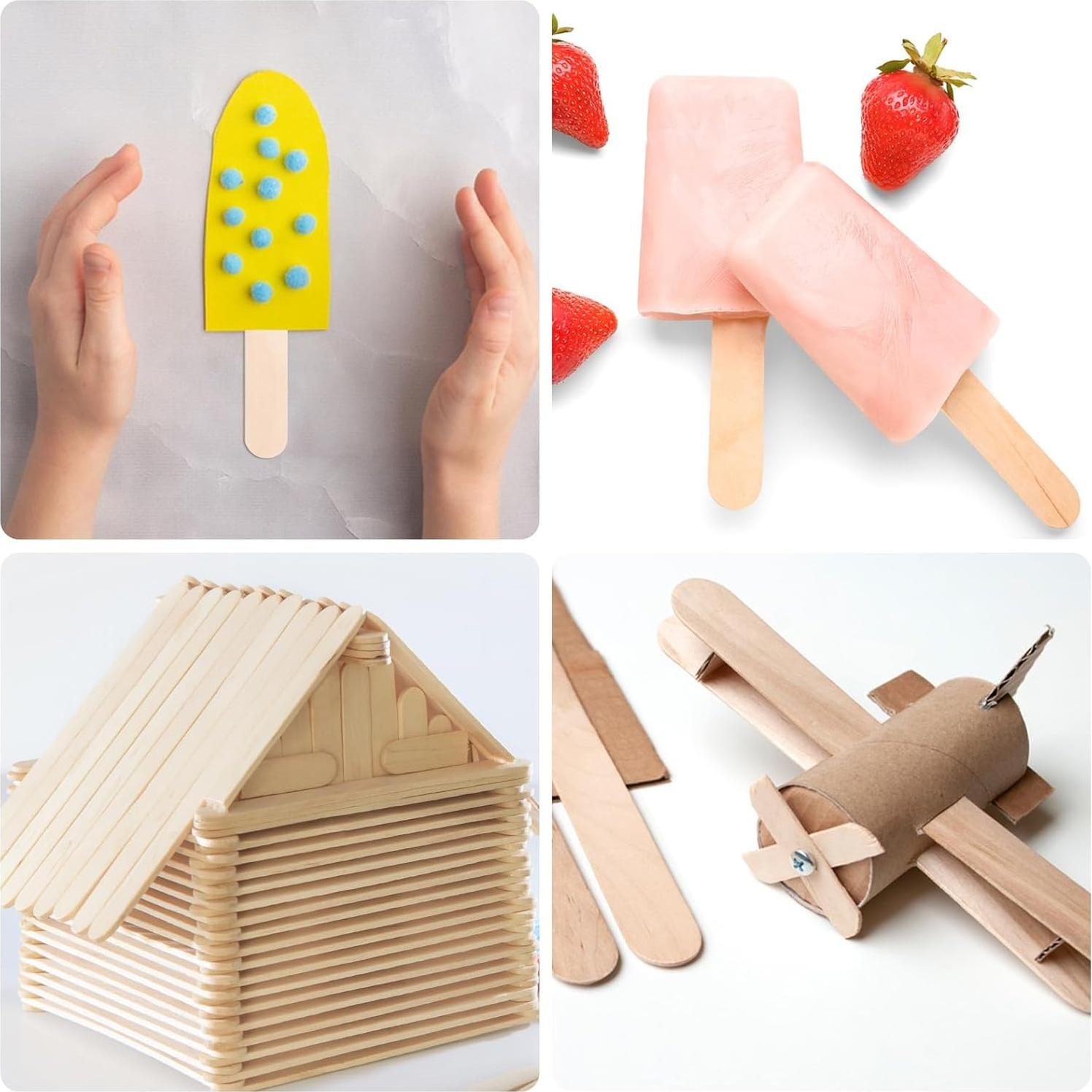 1500 Palitos de Cera de Madera Jumbo WoBiogHo 15x1.8cm