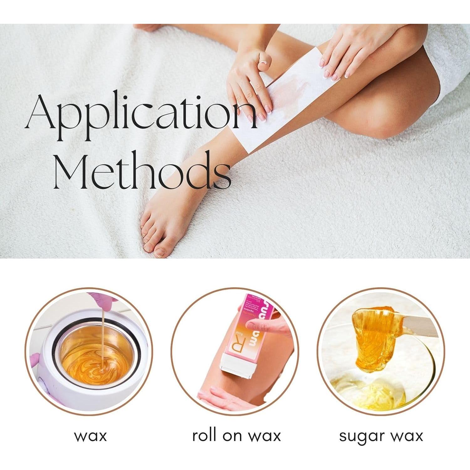 90 Tiras de Cera No Tejidas Waxfans para Cara y Cuerpo