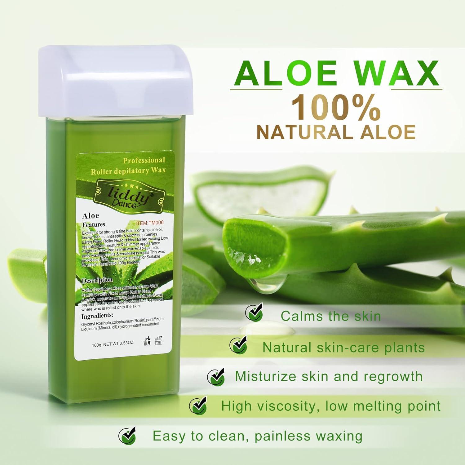 Cera Depilatoria Liddy Dance Aloe 400g - Suave para Piel Sensible
