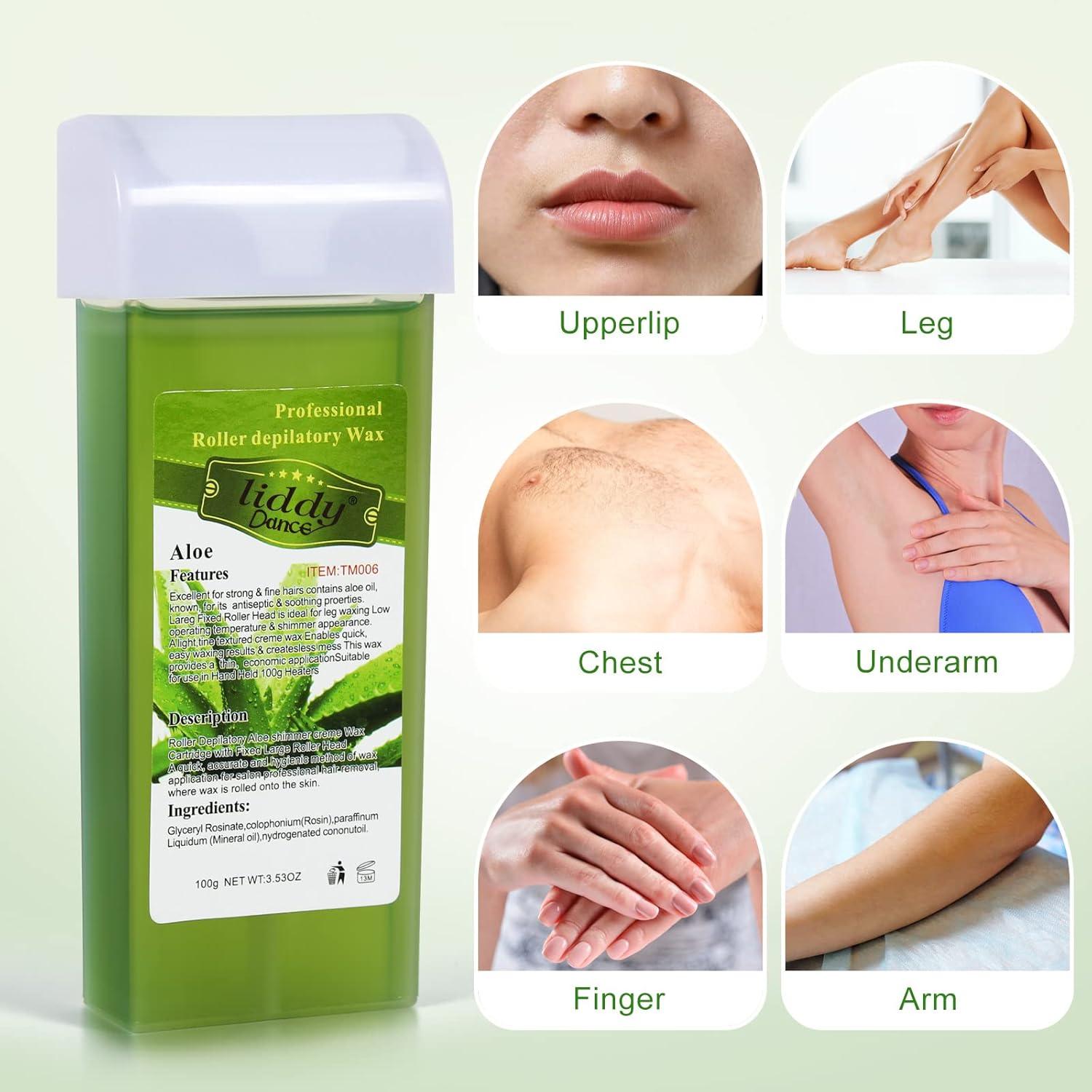 Cera Depilatoria Liddy Dance Aloe 400g - Suave para Piel Sensible