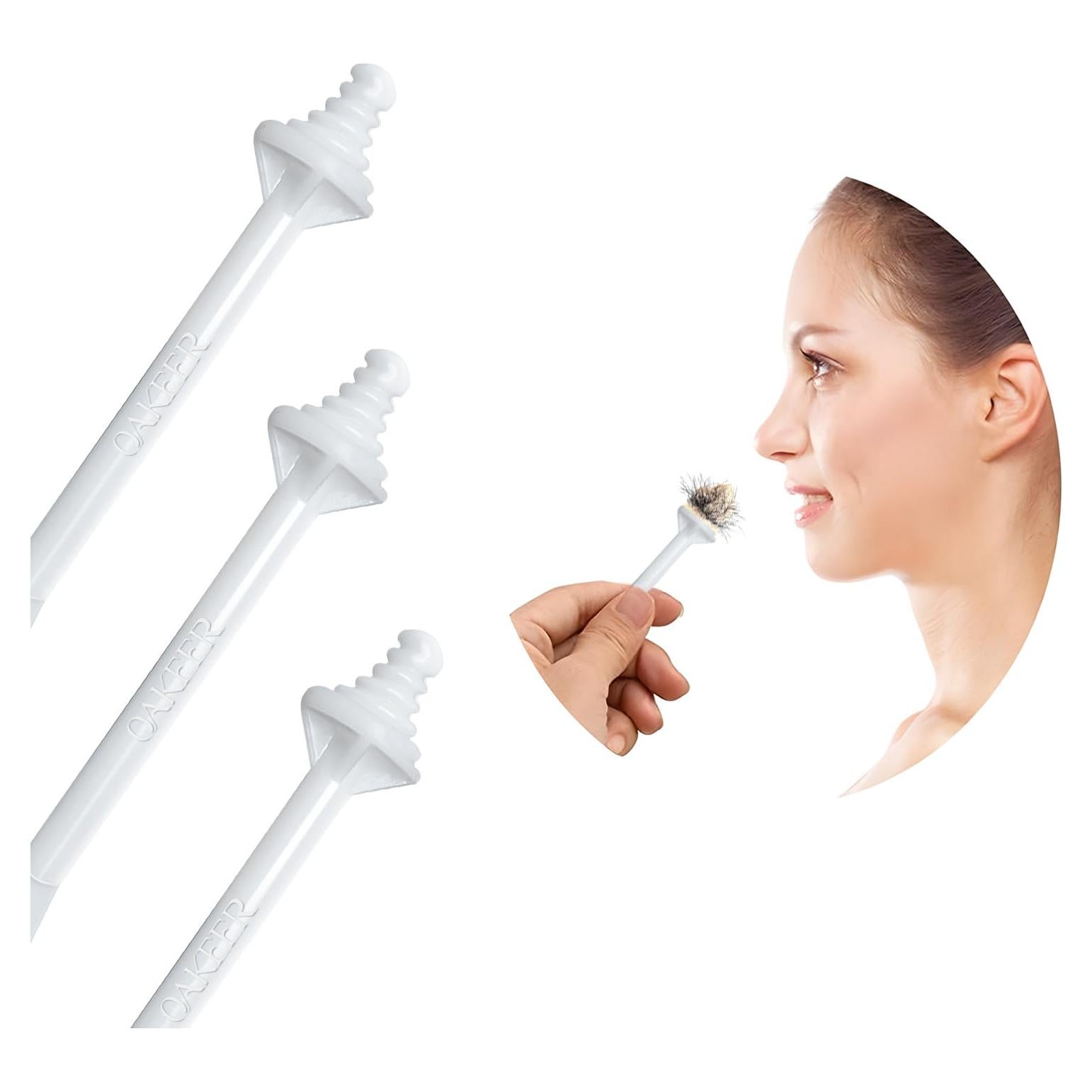 OAKEER Removedor de Vello Nasal 40 Piezas Cera Profesional