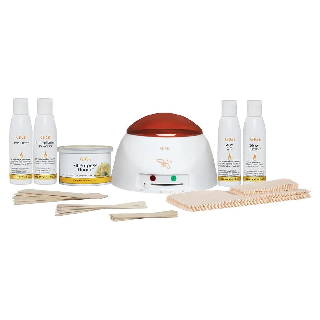 Kit de Cera para Depilación GiGi - Calentador y Accesorios