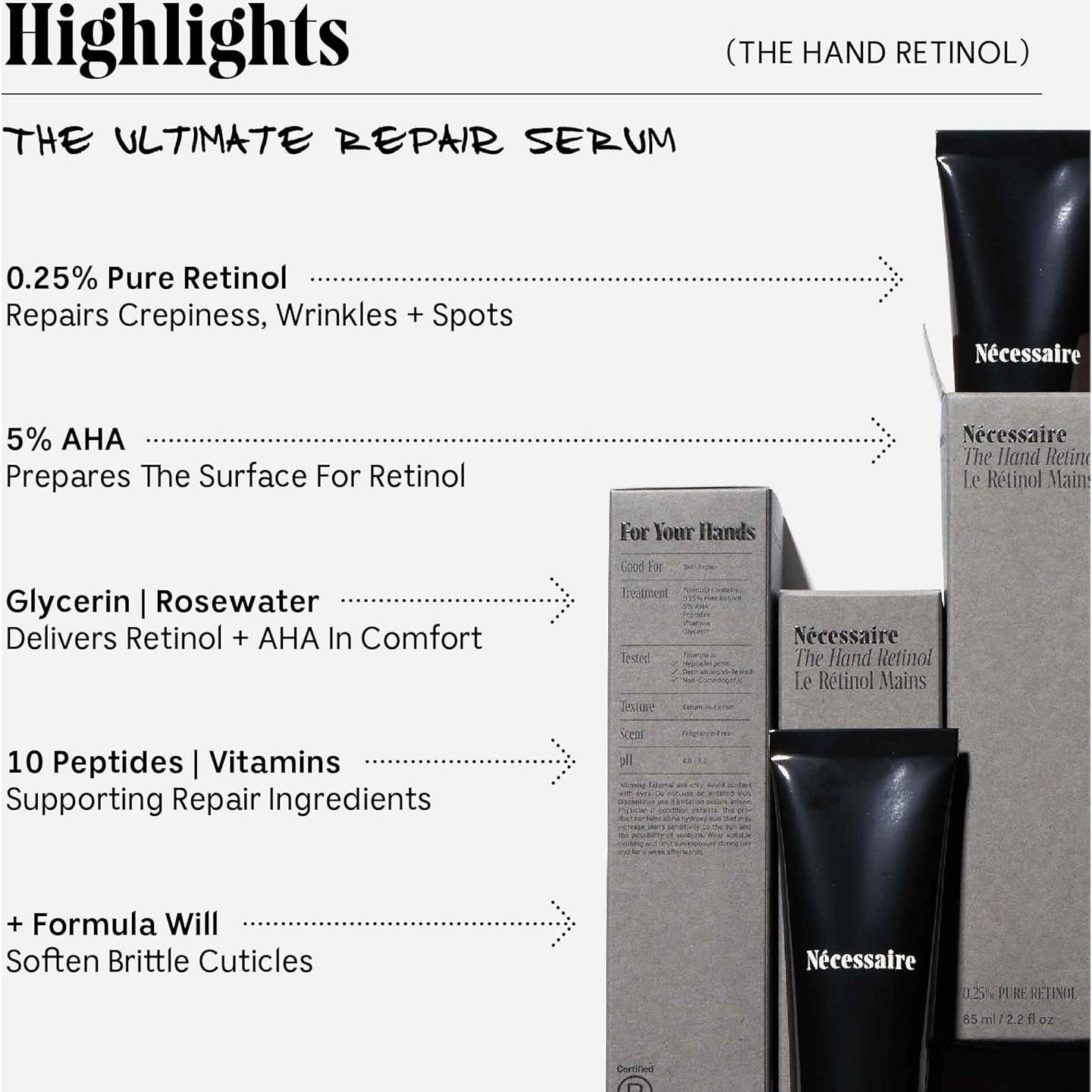 Neceser El Dúo de Retinol - Suero Corporal y de Manos