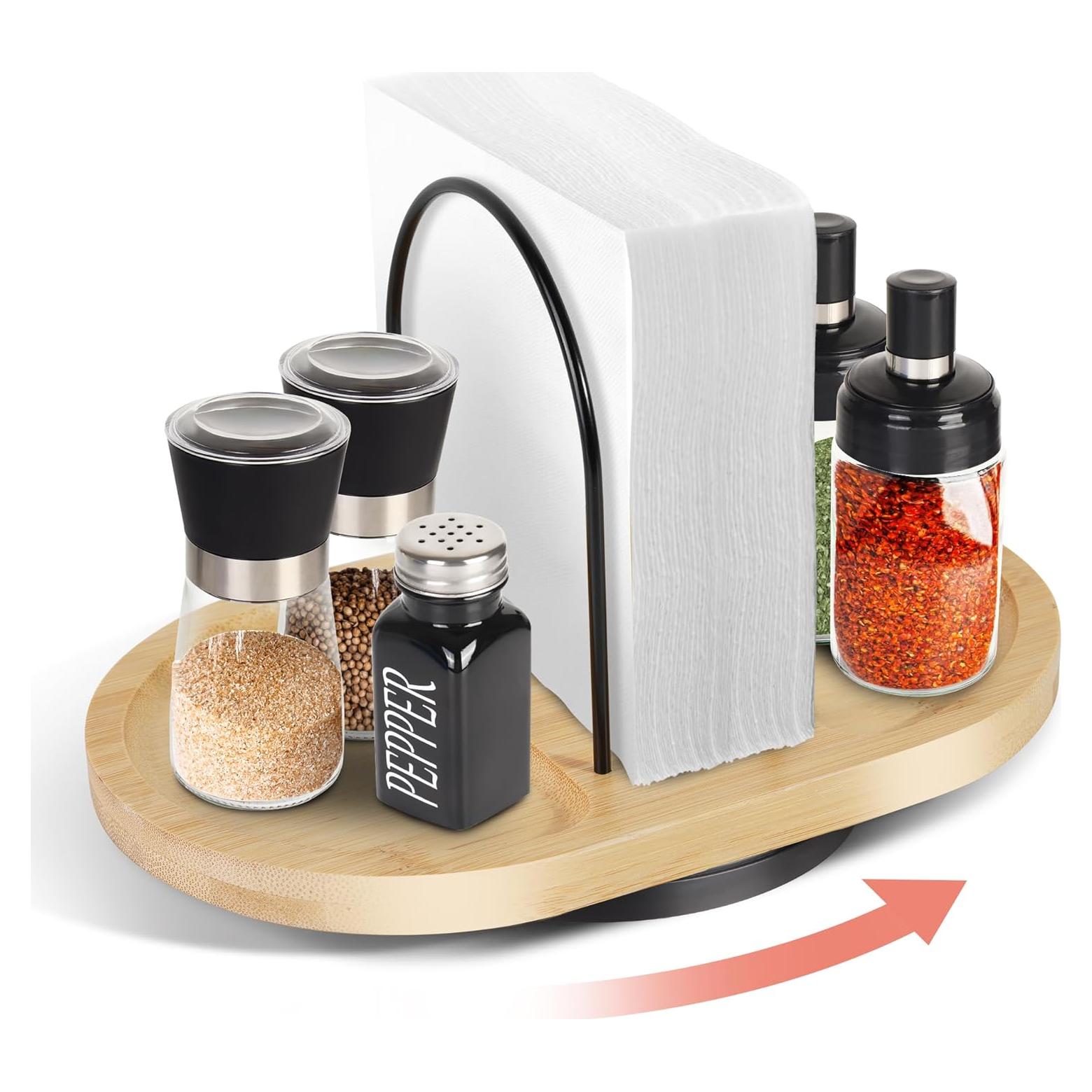 Soporte para Servilletas de Mesa Primo Lines Bambú 25x16.5 cm