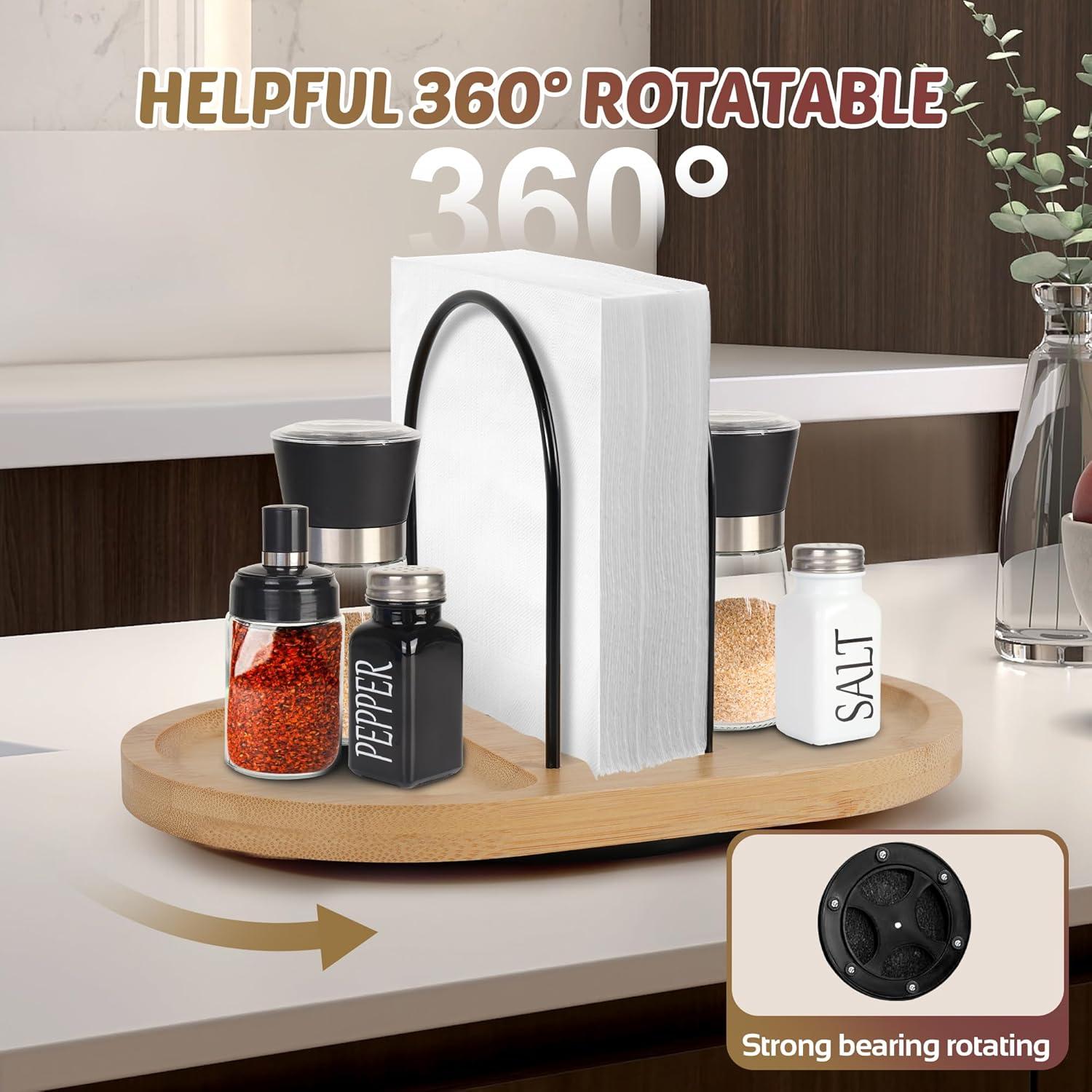 Soporte para Servilletas de Mesa Primo Lines Bambú 25x16.5 cm