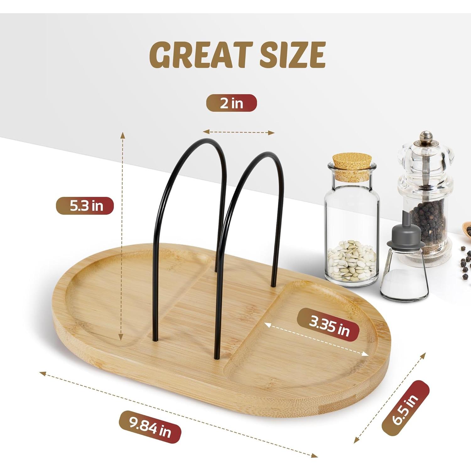 Soporte para Servilletas de Mesa Primo Lines Bambú 25x16.5 cm