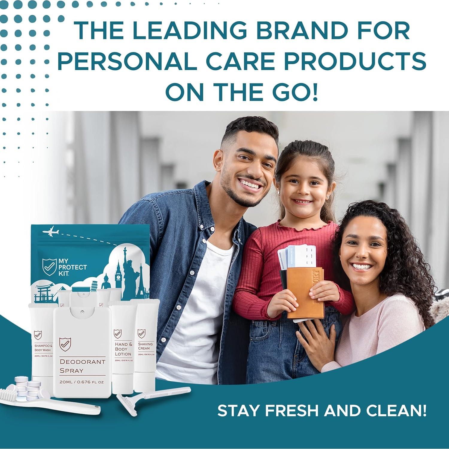 Kit de Viaje Aprobado por TSA My Protect Kit - Artículos de Higiene