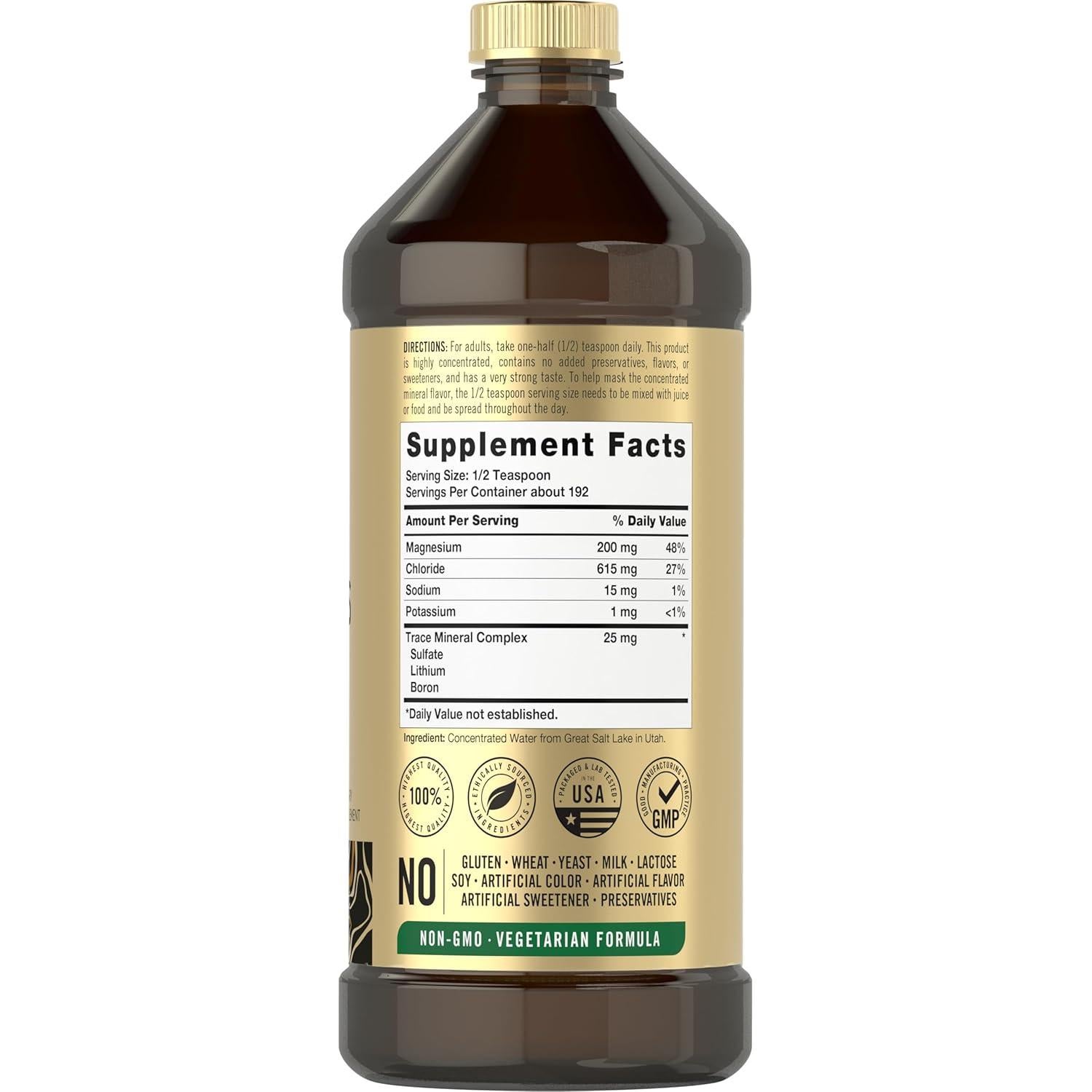 Suplemento Líquido de Minerales Traza Carlyle 473 ml | Magnesio, Litio, Boro