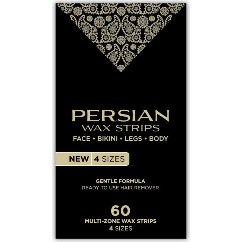Cintas de Cera Parissa para Depilación - 60 Cintas, 4 Tamaños