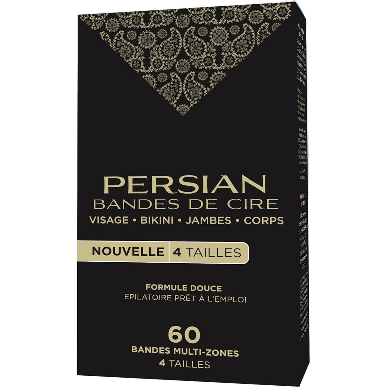 Cintas de Cera Parissa para Depilación - 60 Cintas, 4 Tamaños