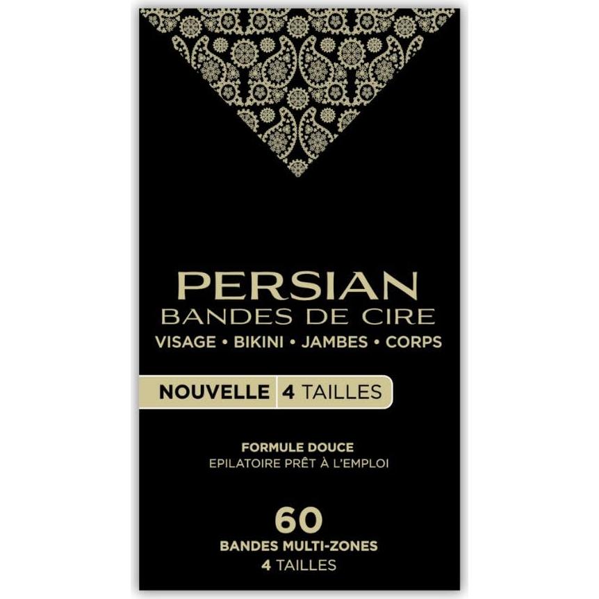 Cintas de Cera Parissa para Depilación - 60 Cintas, 4 Tamaños