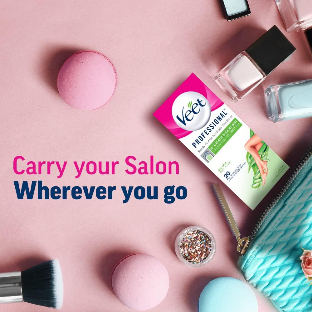 Kit de Cera Corporal Veet para Piel Seca - 20 Tiras