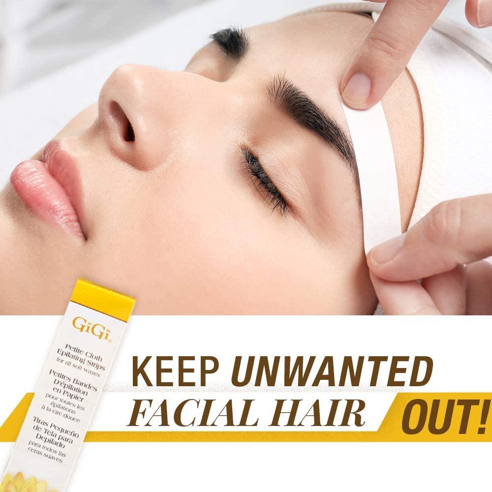 Tiras de Cera GiGi para Depilación - 100 Tiras Pequeñas