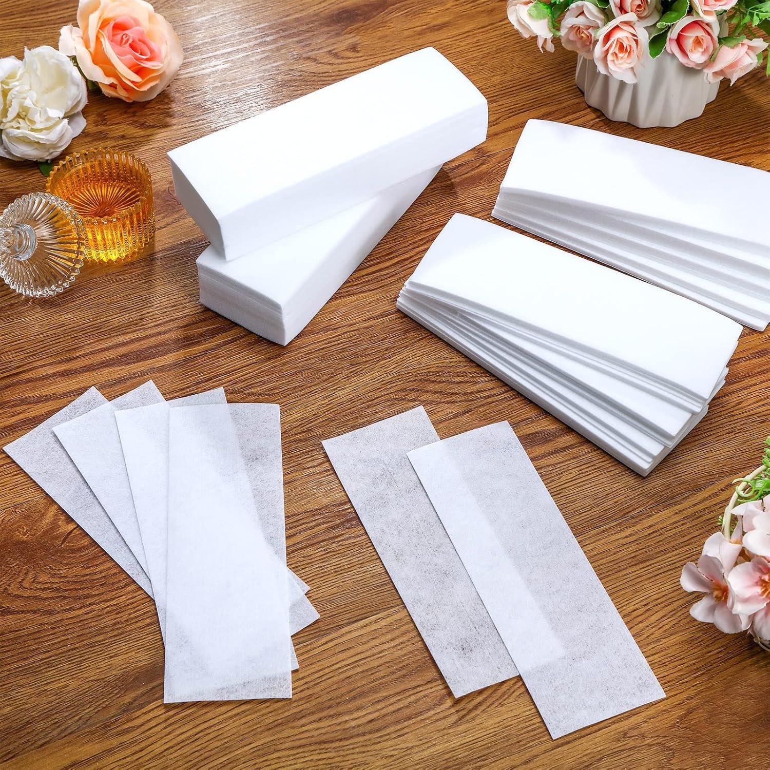 2000 Tiras de Cera No Tejidas Dunzy 7x20 cm para Depilación