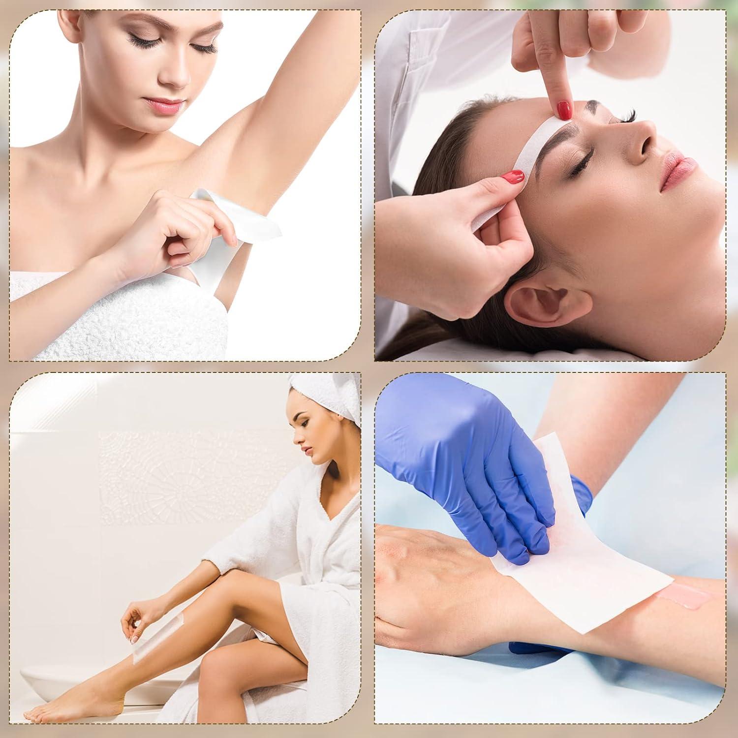 2000 Tiras de Cera No Tejidas Dunzy 7x20 cm para Depilación