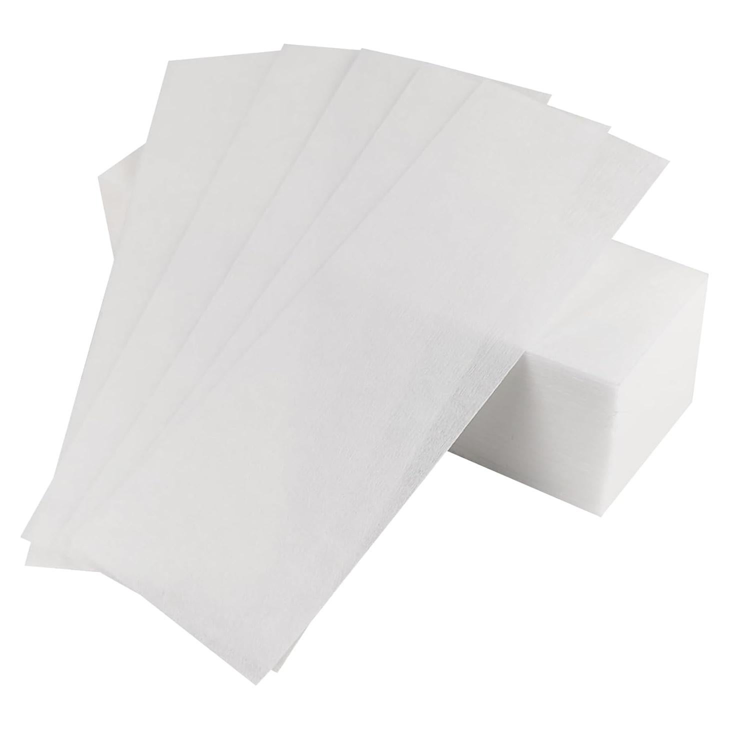 100 Tiras de Papel de Cera GAADSKCER 7x20 cm Depilación