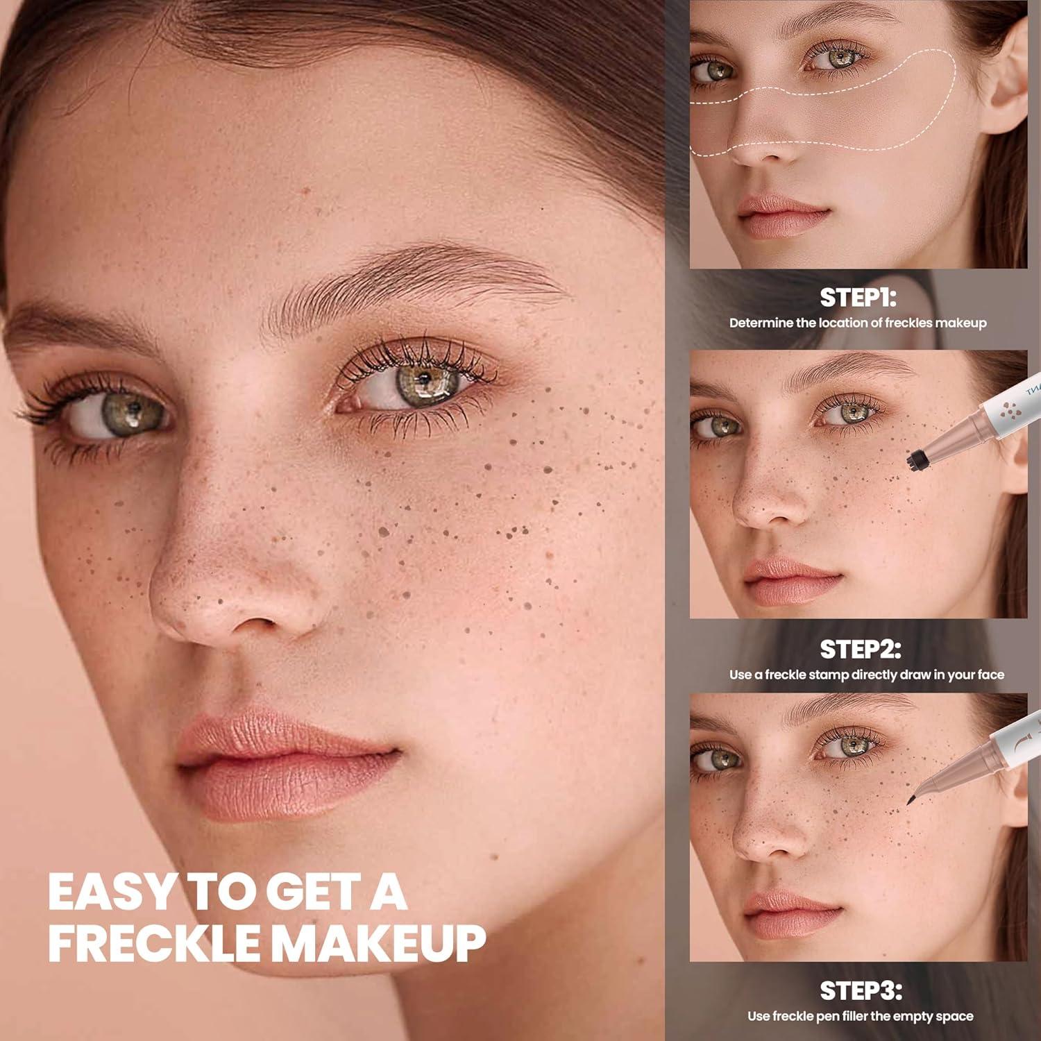 Bolígrafo de Pecas 2 en 1 Pudaier - Sello Impermeable Natural