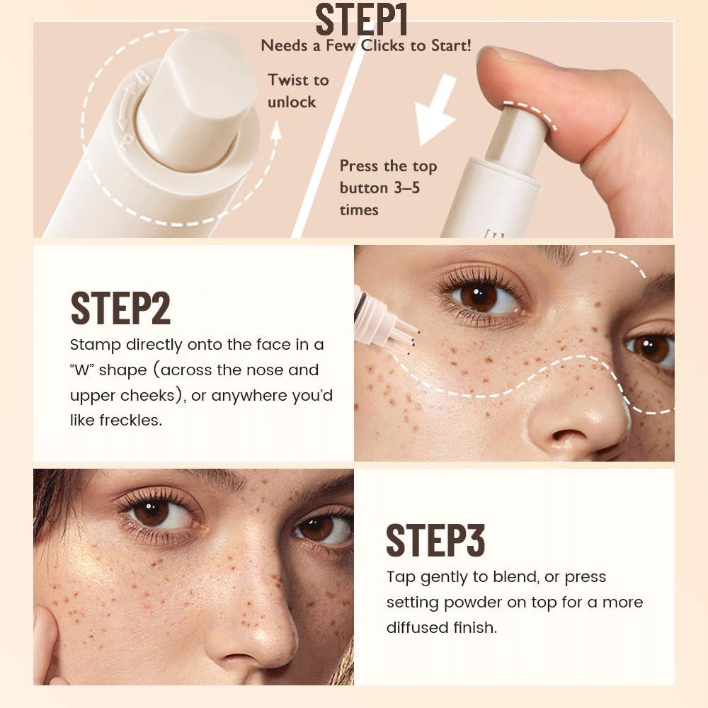 Sello de Pecas Falsas Beauty Glazed - Impermeable y Natural