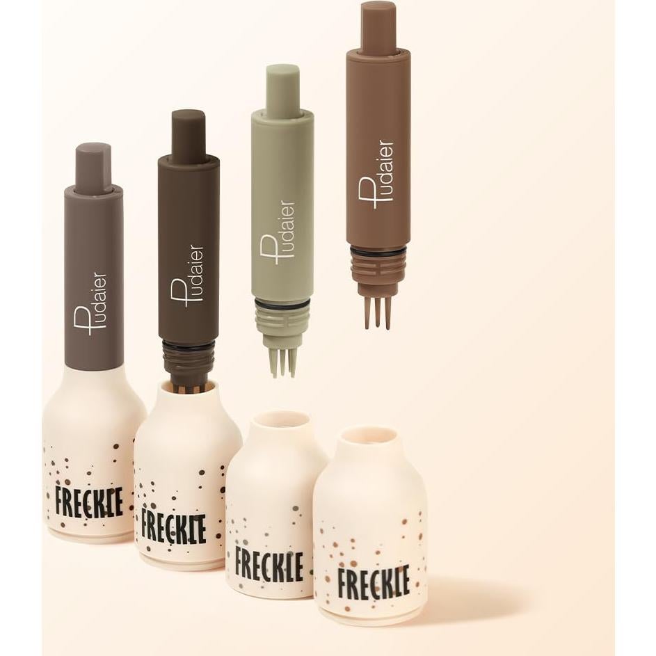 Bolígrafo de Sello de Pecas Falsas DIARIO BAISEN - Castaño Ceniza