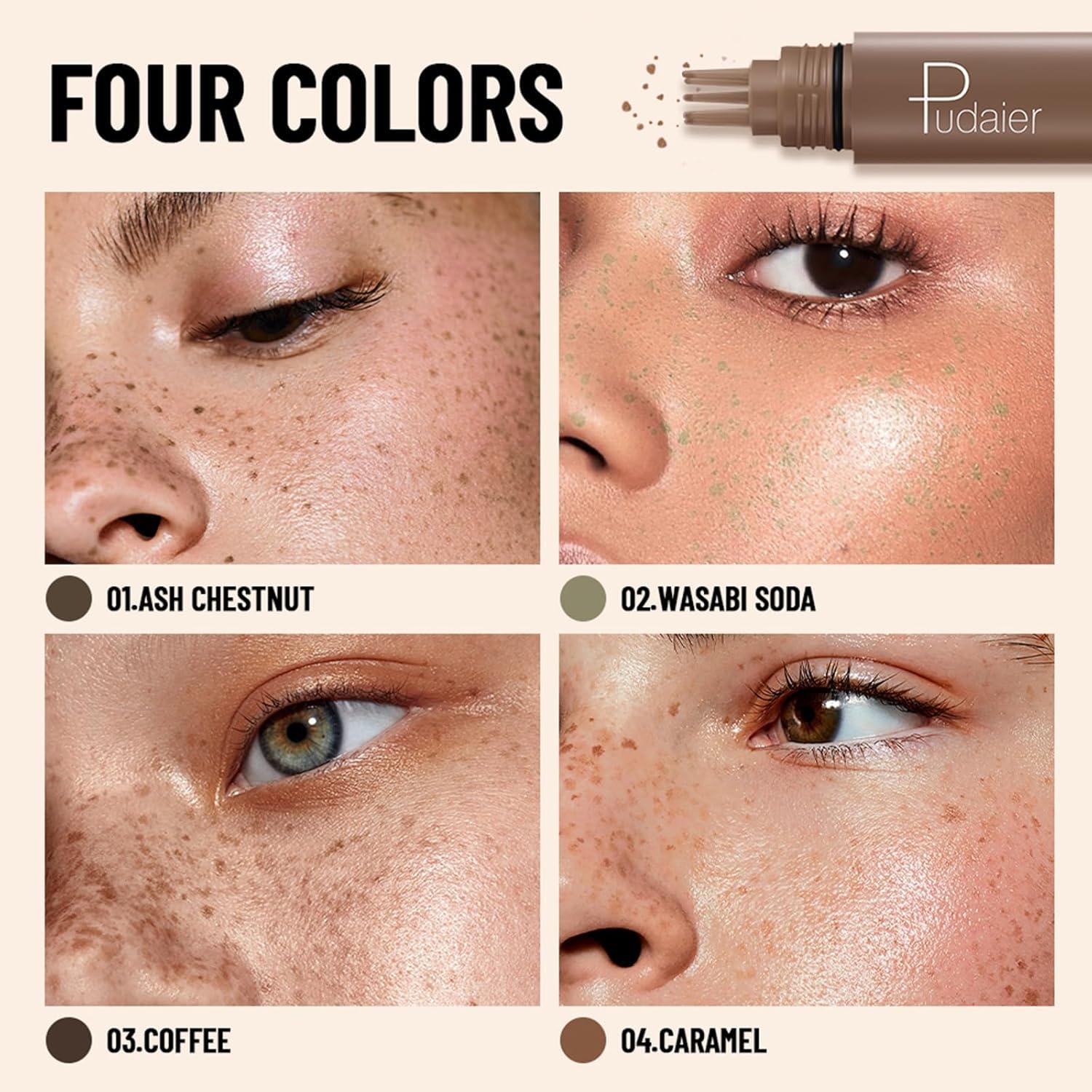 Bolígrafo Sello de Pecas Liopif 5 Puntos Castaño Ceniza