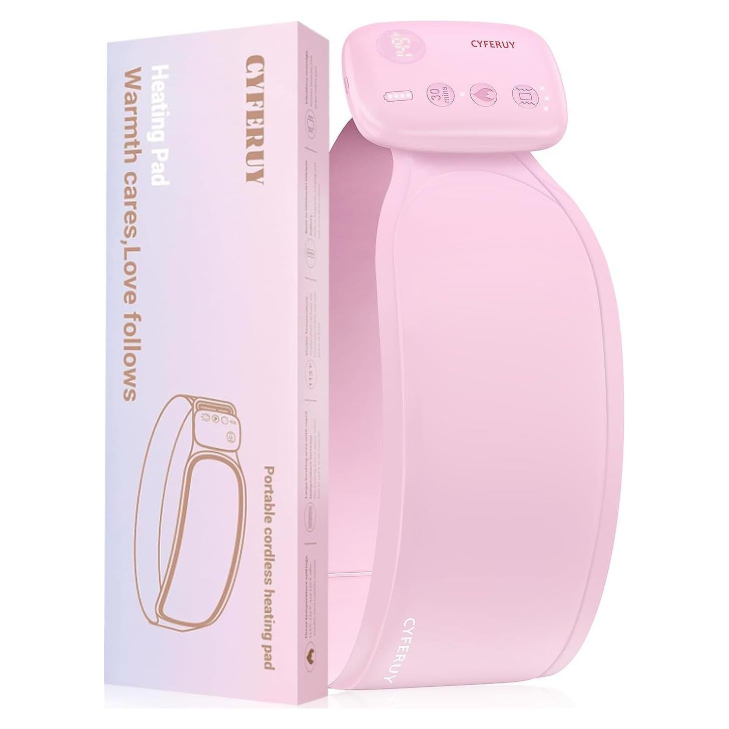 Almohadilla Calentadora Inalámbrica CYFERUY 5000mAh para Calambres Menstruales