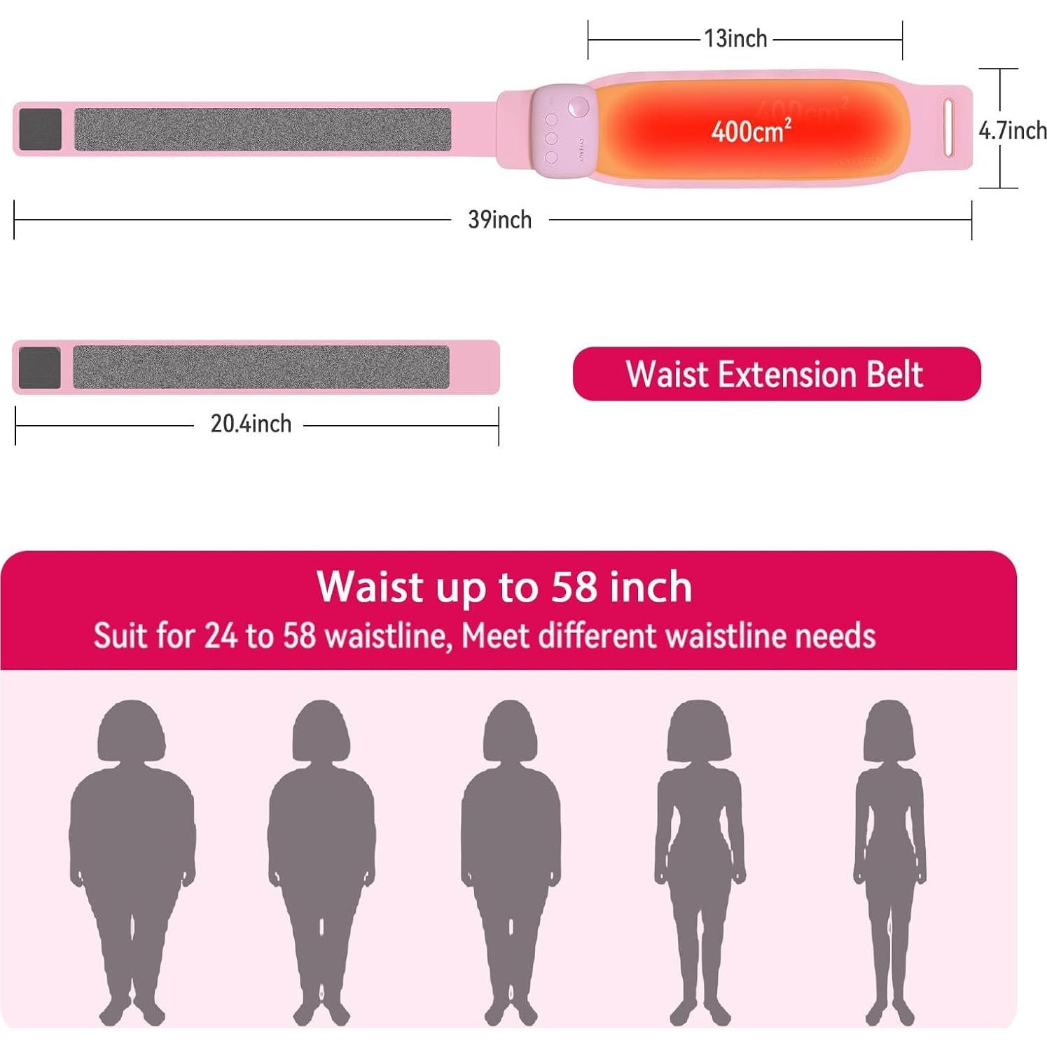 Almohadilla Calentadora Inalámbrica CYFERUY 5000mAh para Calambres Menstruales