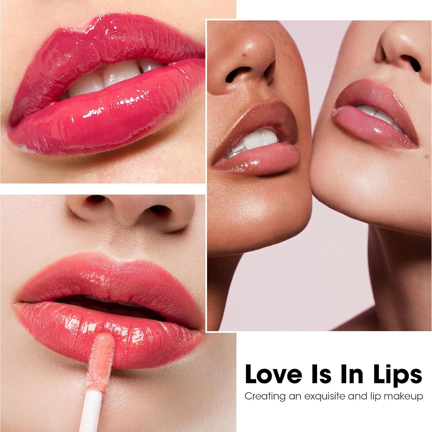 Set de 24 Brillos Labiales AZEN con Colores Variados e Hidratantes