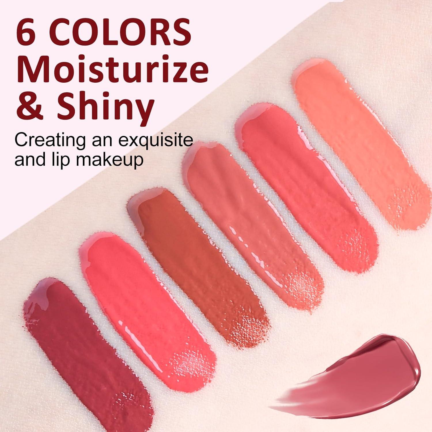 Set de Tinte de Labios Hidratante Dmsky - 6 Colores Brillantes