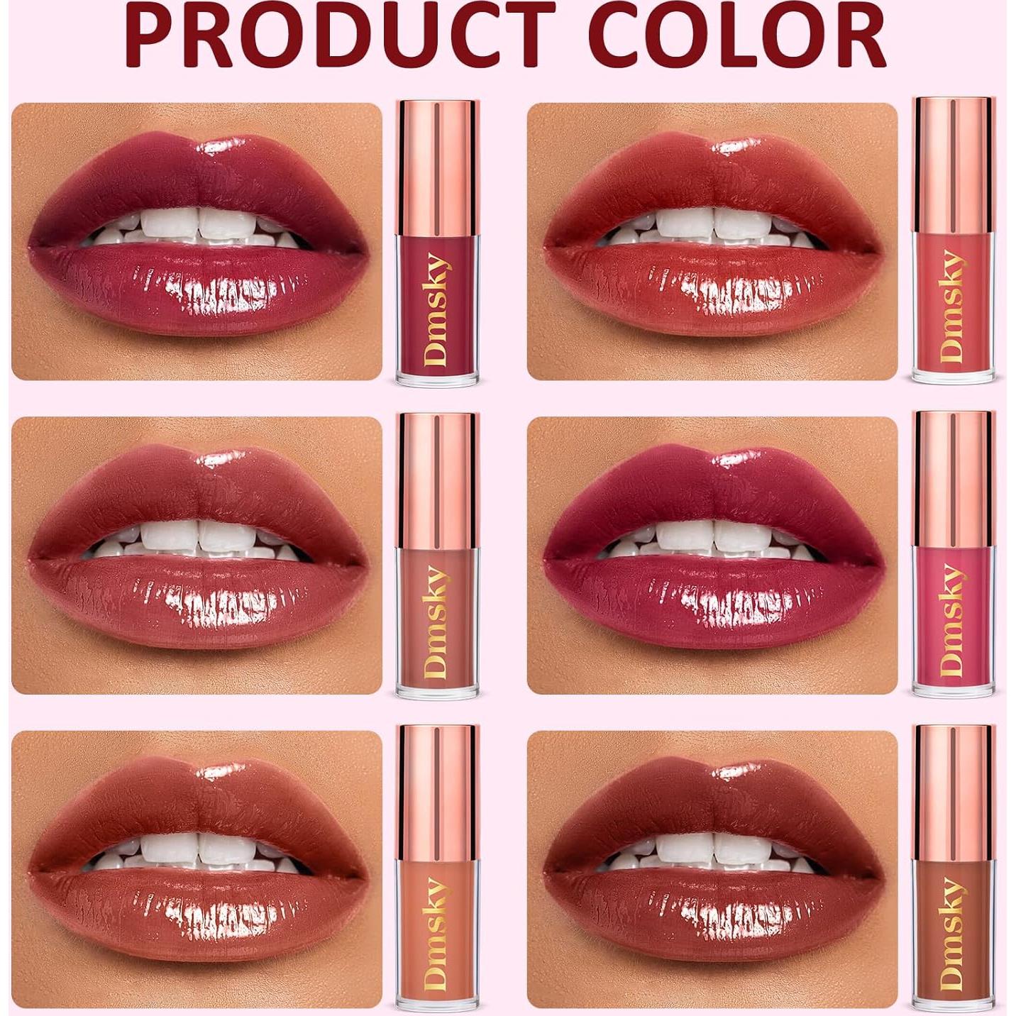 Set de Tinte de Labios Hidratante Dmsky - 6 Colores Brillantes