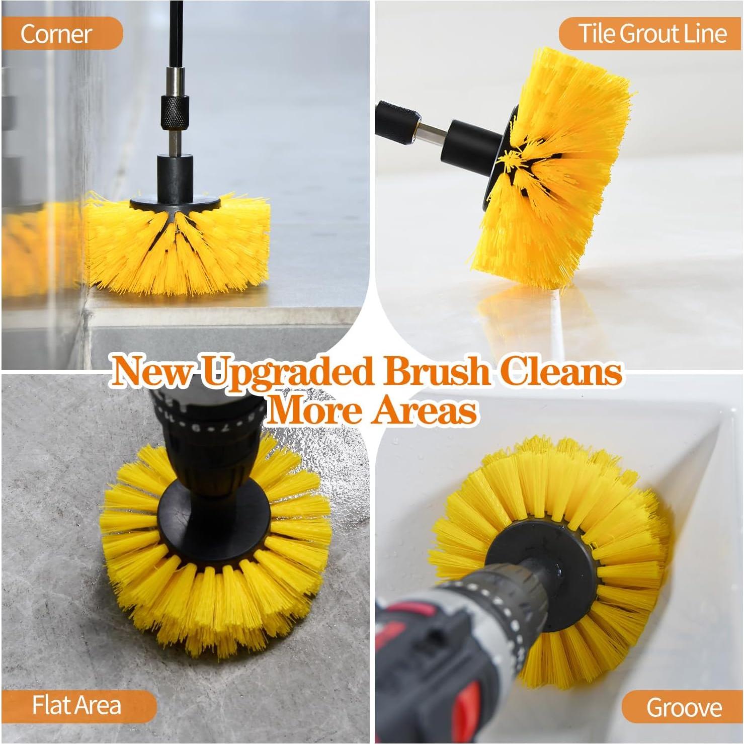 Juego de 6 Cepillos de Taladro DkOvn para Limpieza de Azulejos